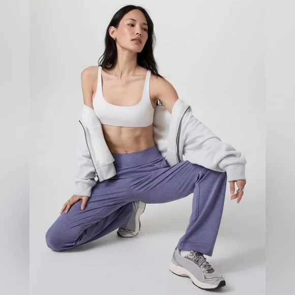 Vuori Halo Straight Leg Trouser DreamKnit Cosmic Heather Size S NWT - Picture 1 of 9